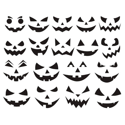 Calidum Halloween Pumpkin Decorating Stickers 18 Sheets Black Kids Craft