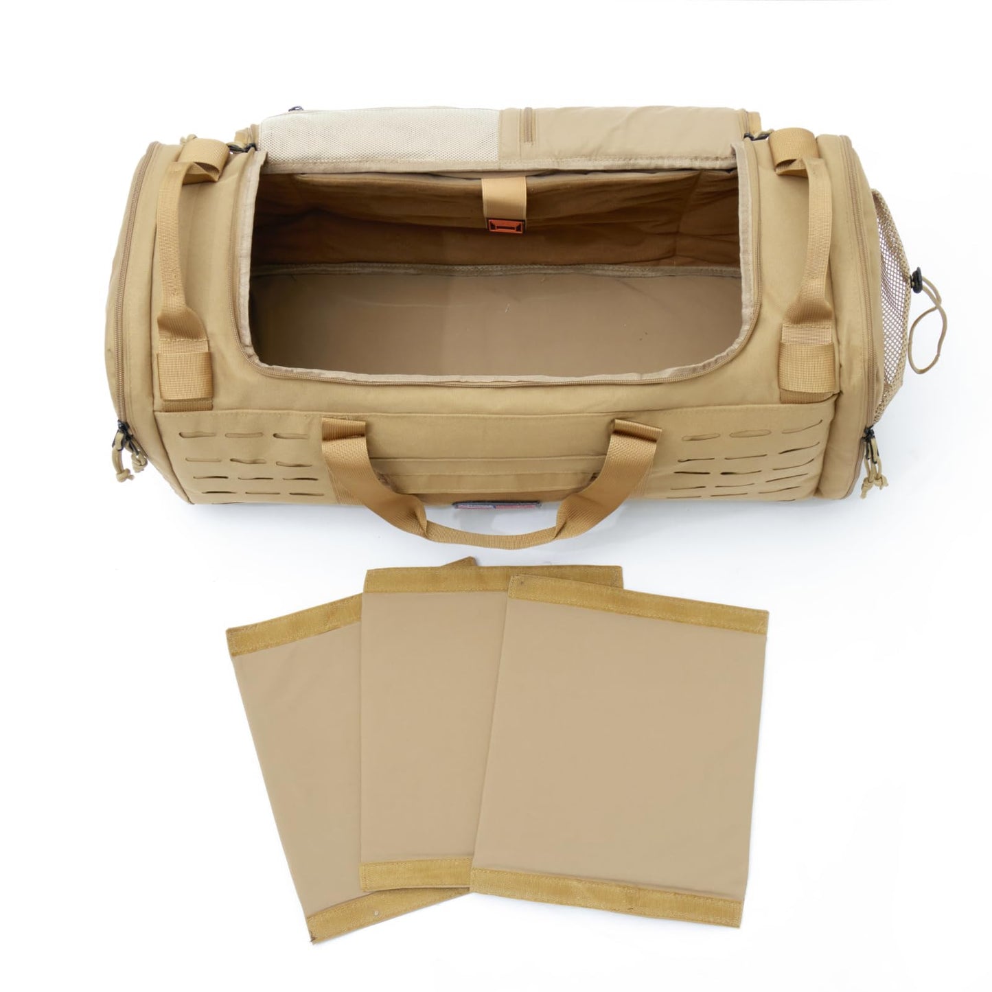 CONTAIL 48L Military Tactical Molle Duffle Bag Detachable Straps Earth Yellow