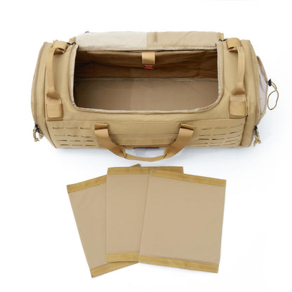 CONTAIL 48L Military Tactical Molle Duffle Bag Detachable Straps Earth Yellow