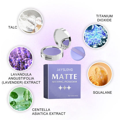 Matte Finishing Powder, Natural Lasting Concealer Oil Control Light Light And Easy To Remove Makeup Finishing Powder