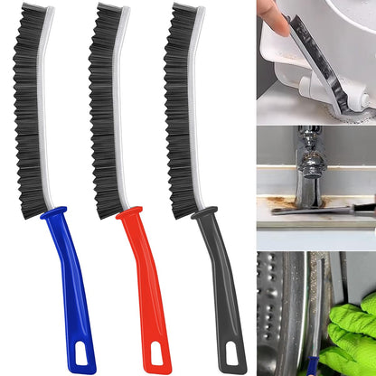 XANGNIER Hard Bristle Crevice Cleaning Brush 3 Pcs Multicolor