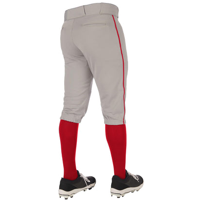 Champro Triple Crown 2.0 Baseball Knickers with Braid Grey Scarlet Size XL