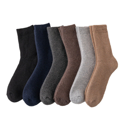 Winter Warm Wool Fleece Lined Mens Socks