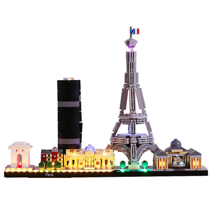 Vonado lighting is compatible with LEGO 21044 building blocks, skyline, Paris city LED lighting accessories set