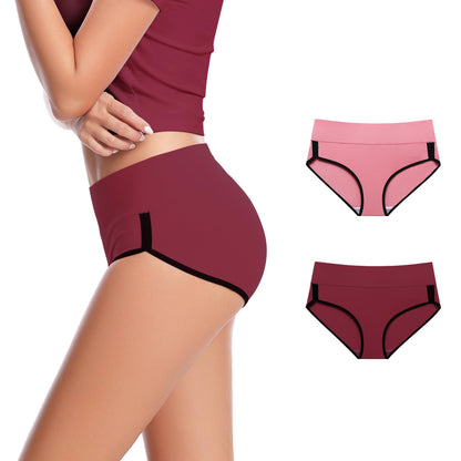 CAILECOTTON Womens Underwear Cotton Panties for Women Plus Size Panties Pack 2/5