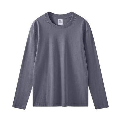 Cotton Long Sleeve Loose Pure White Casual Top