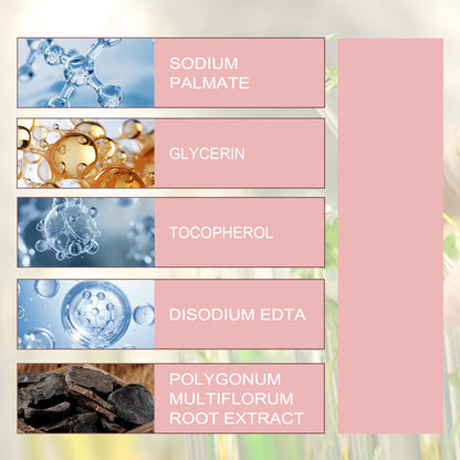 Polygonum Polygonum White Turn Black Shampoo Deep Cleansing Soft Nourishing Solid Black Hair Shampoo Soap