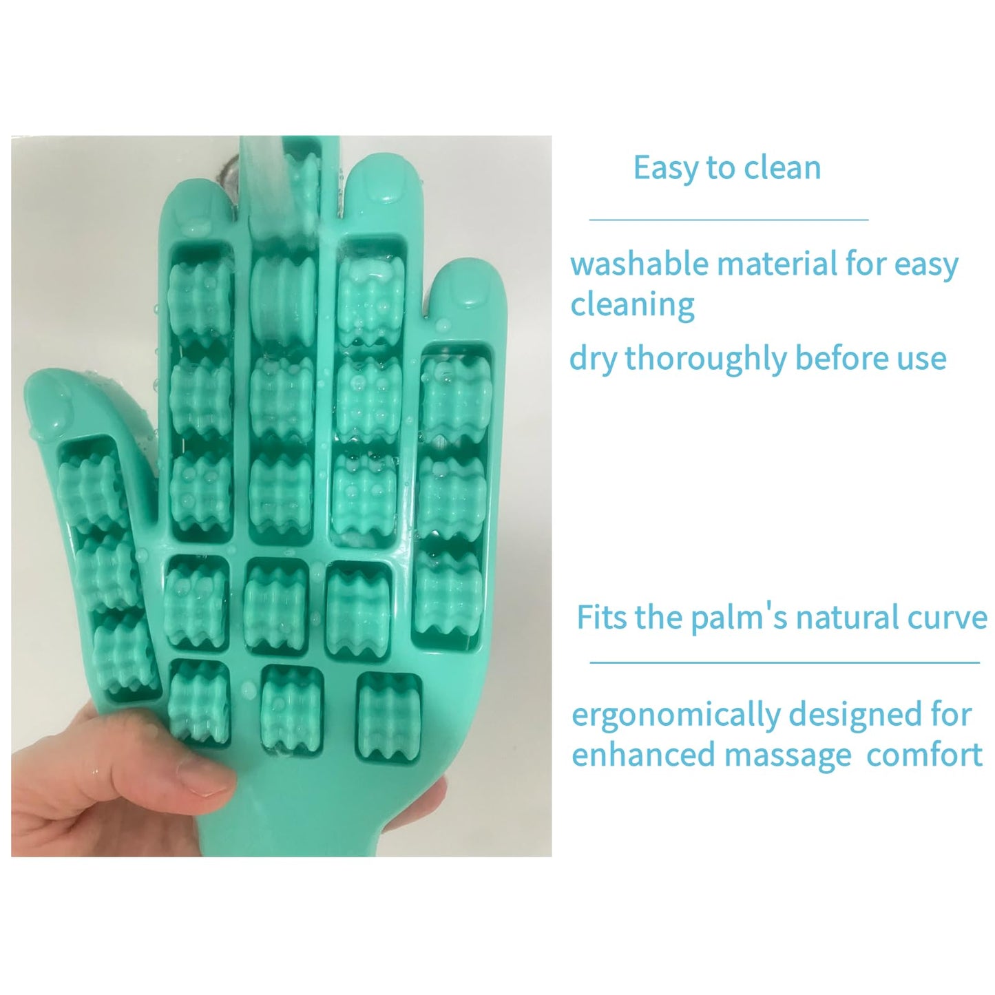 Hand Massager Finger Roller for Arthritis Carpal Tunnel Pain Relief Blue