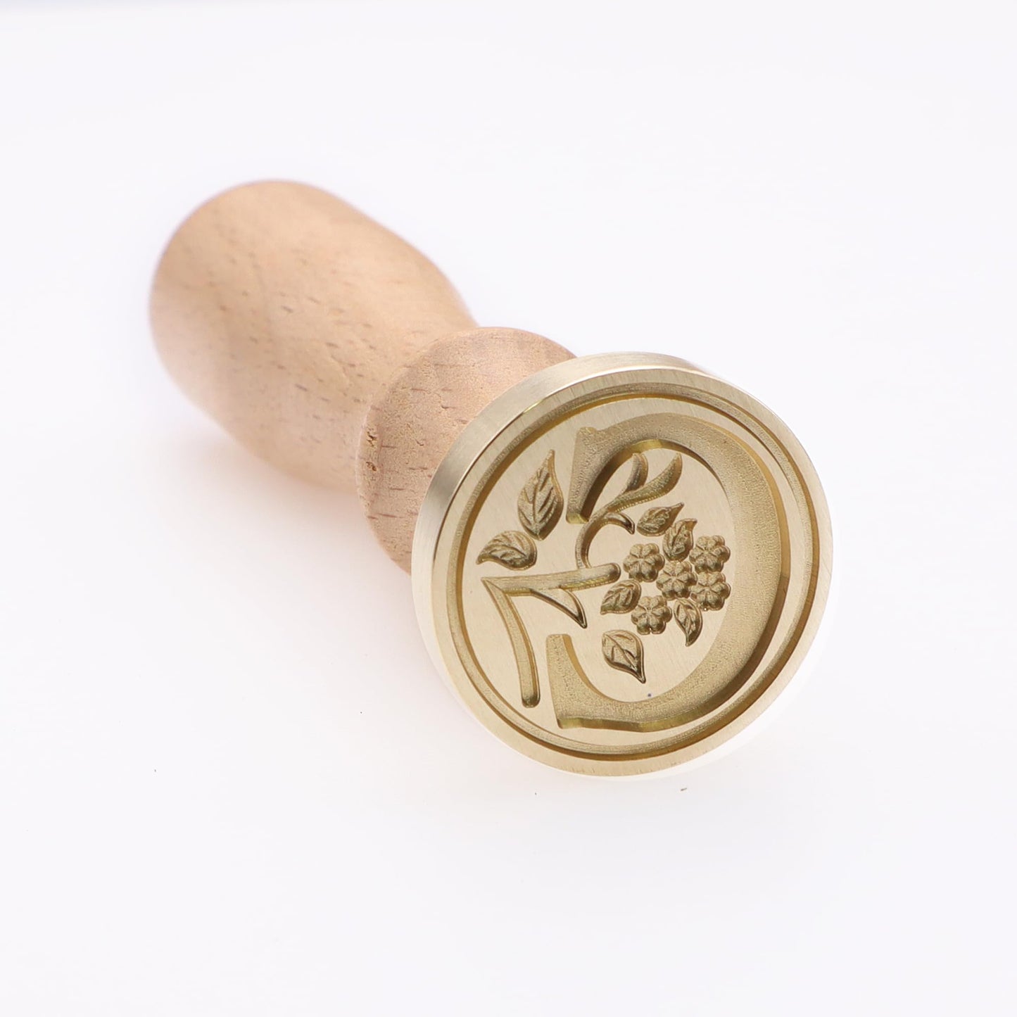 Alphabet Brass Wax Seal Stamps with Detachable Wood Handles for Invitations