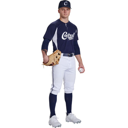 Champro Triple Crown 2.0 Baseball Knickers with Braid Grey Scarlet Size XL