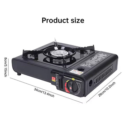 Single - burner Butane Camping Stove, windproof, adjustable, portable