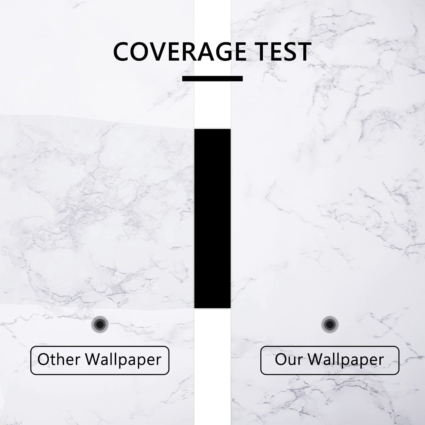 Boeoanay Marble Vinyl Wallpaper Grey White 15.8x118in Self Adhesive PVC