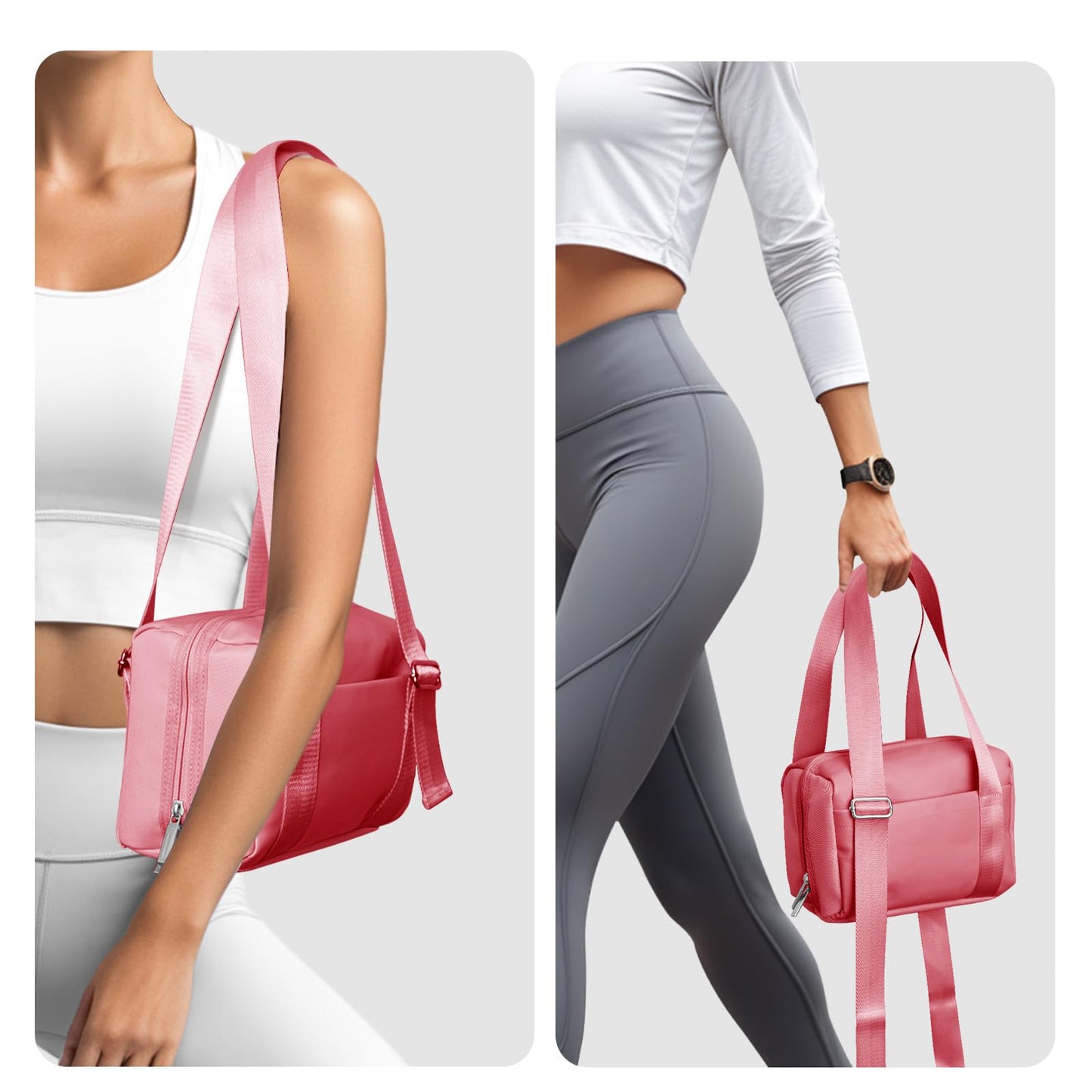 MEXS Mini Waterproof Gym Tote Bag for Women Small Rose Sports Duffel