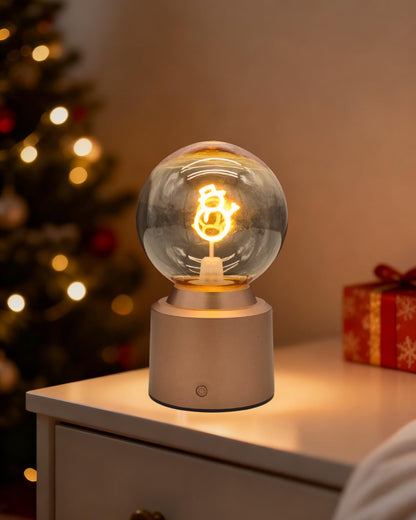 ytydo Cordless LED Table Lamp Snowman Rechargeable Small Christmas Decor