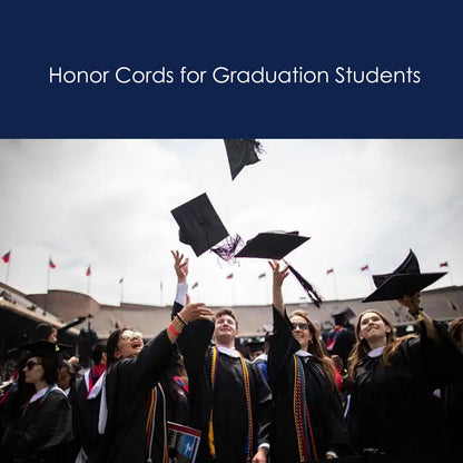 FOMOMDI Graduation Honor Cord 68" Black Red College Graduation