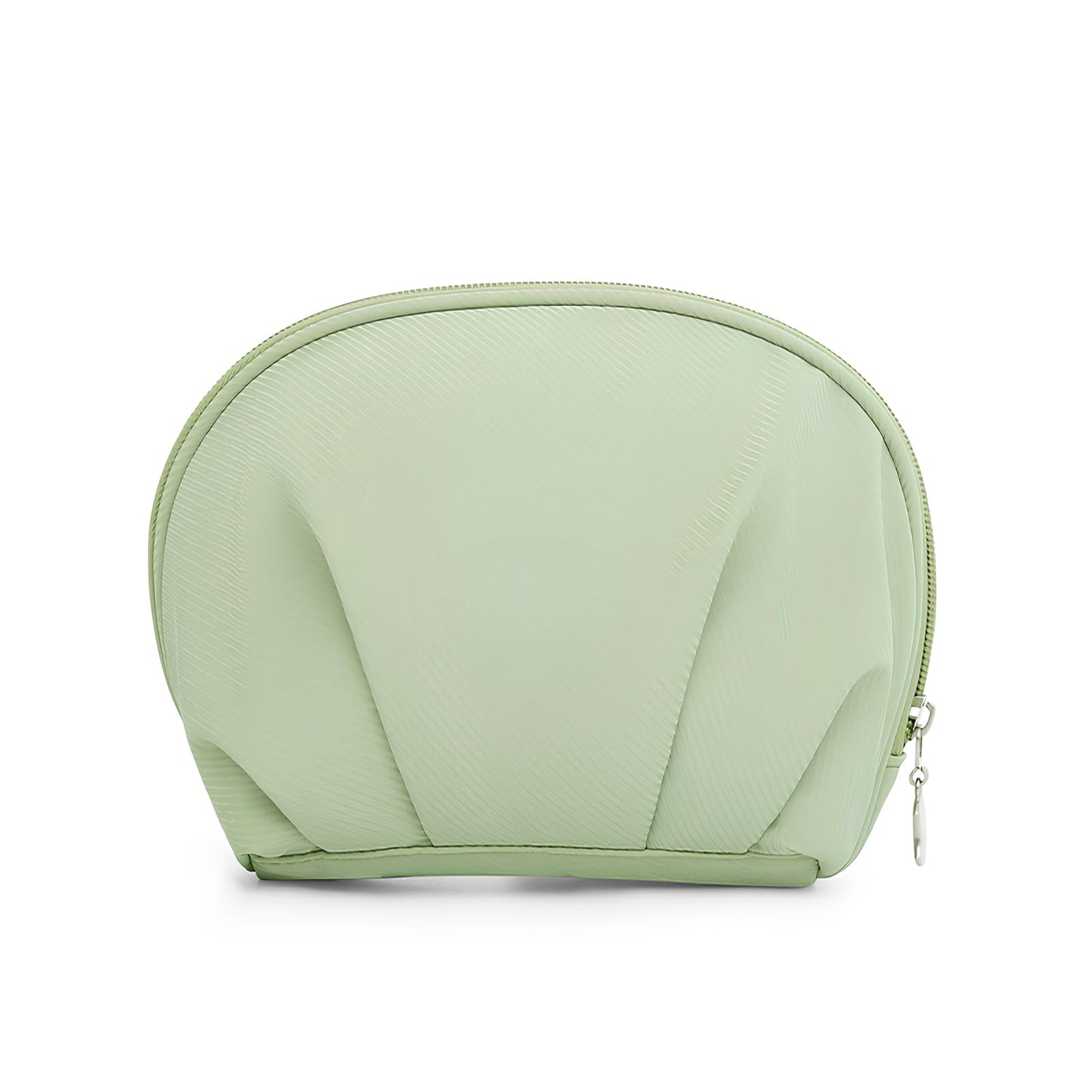 E-Tree Makeup Bag Half Moon Cosmetic Pouch Travel Toiletry Organizer Green