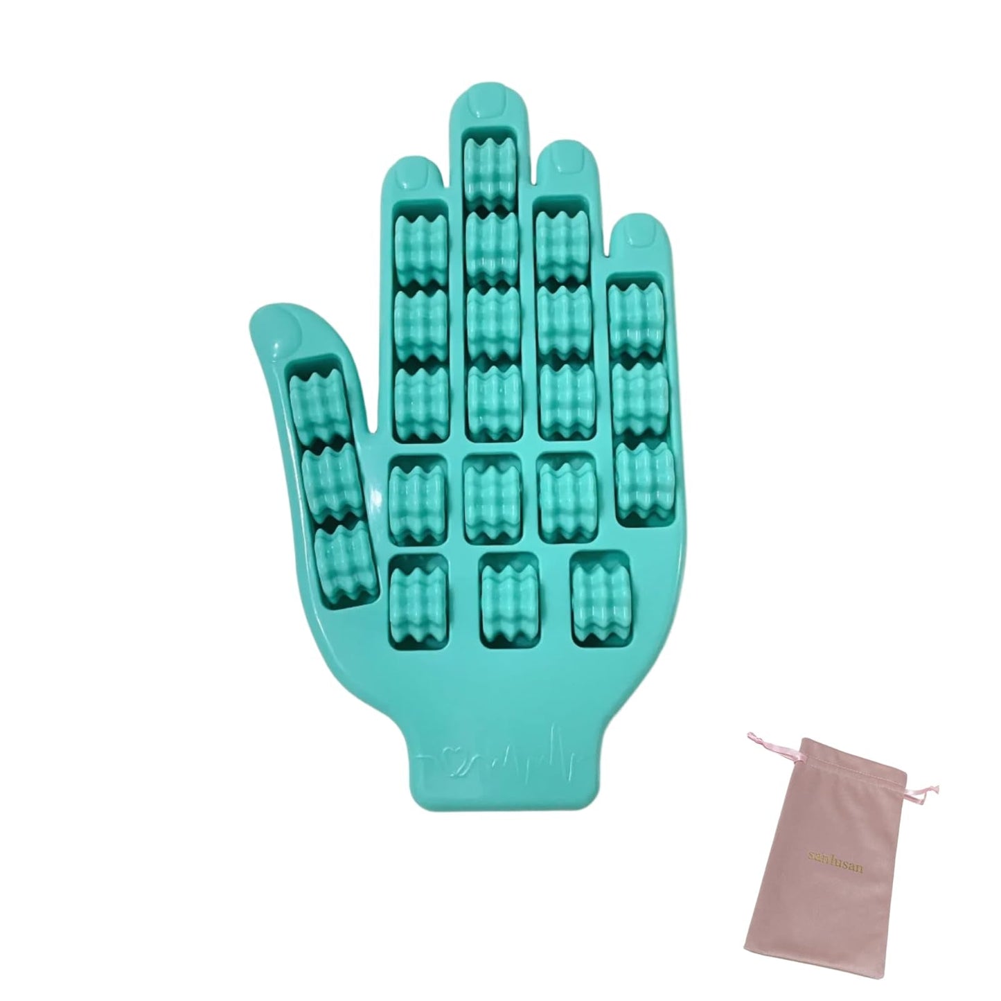 Hand Massager Finger Roller for Arthritis Carpal Tunnel Pain Relief Blue