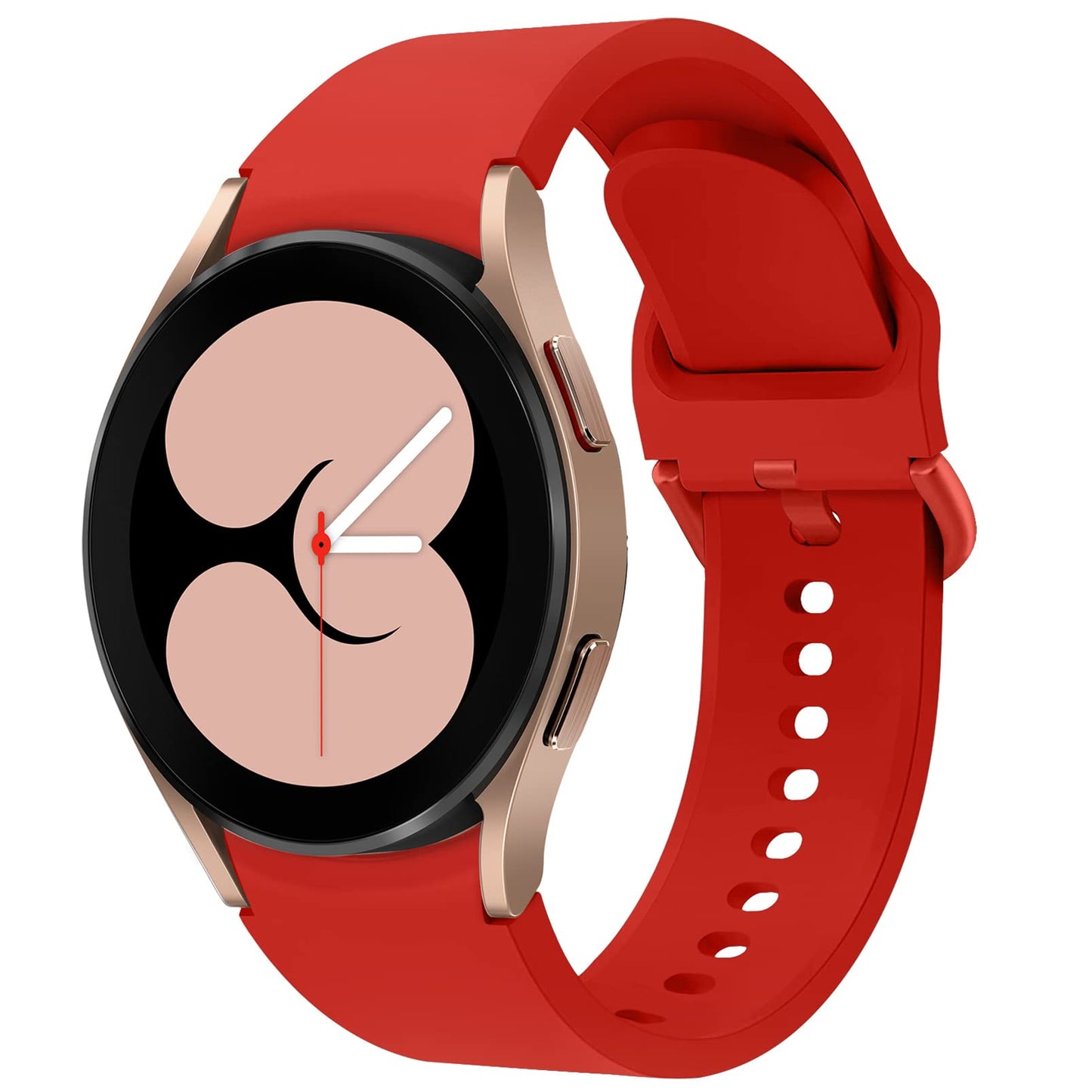 Apbands Silicone Sport Strap for Samsung Galaxy Watch 20mm Red Size 20mm