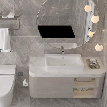Boeoanay Marble Vinyl Wallpaper Grey White 15.8x118in Self Adhesive PVC