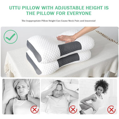 PainEase Neck Shoulder Massage Pillow Ergonomic Support White 19x29 Inch 1pc
