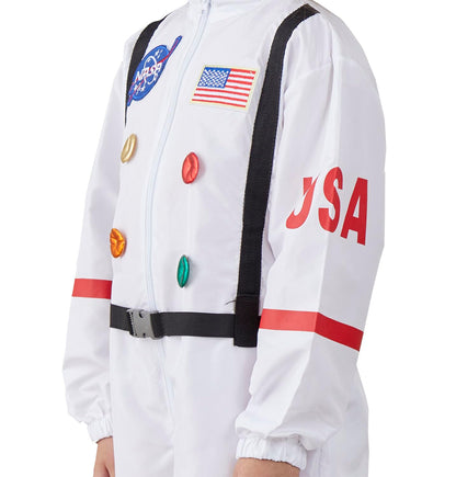 KIMI HOUSE Kids Astronaut Costume Space Suit Boys Girls White Size 7-9Y