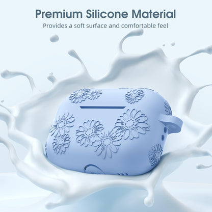 Adorve AirPods Pro Case Cover with Cleaner Kit Soft Silicone Sky Blue