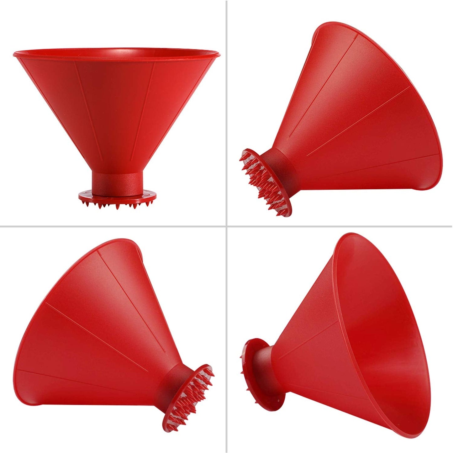 CLESDF Magical Car Ice Scraper Funnel 2 Pack Red Cone Windshield Snow Scraper