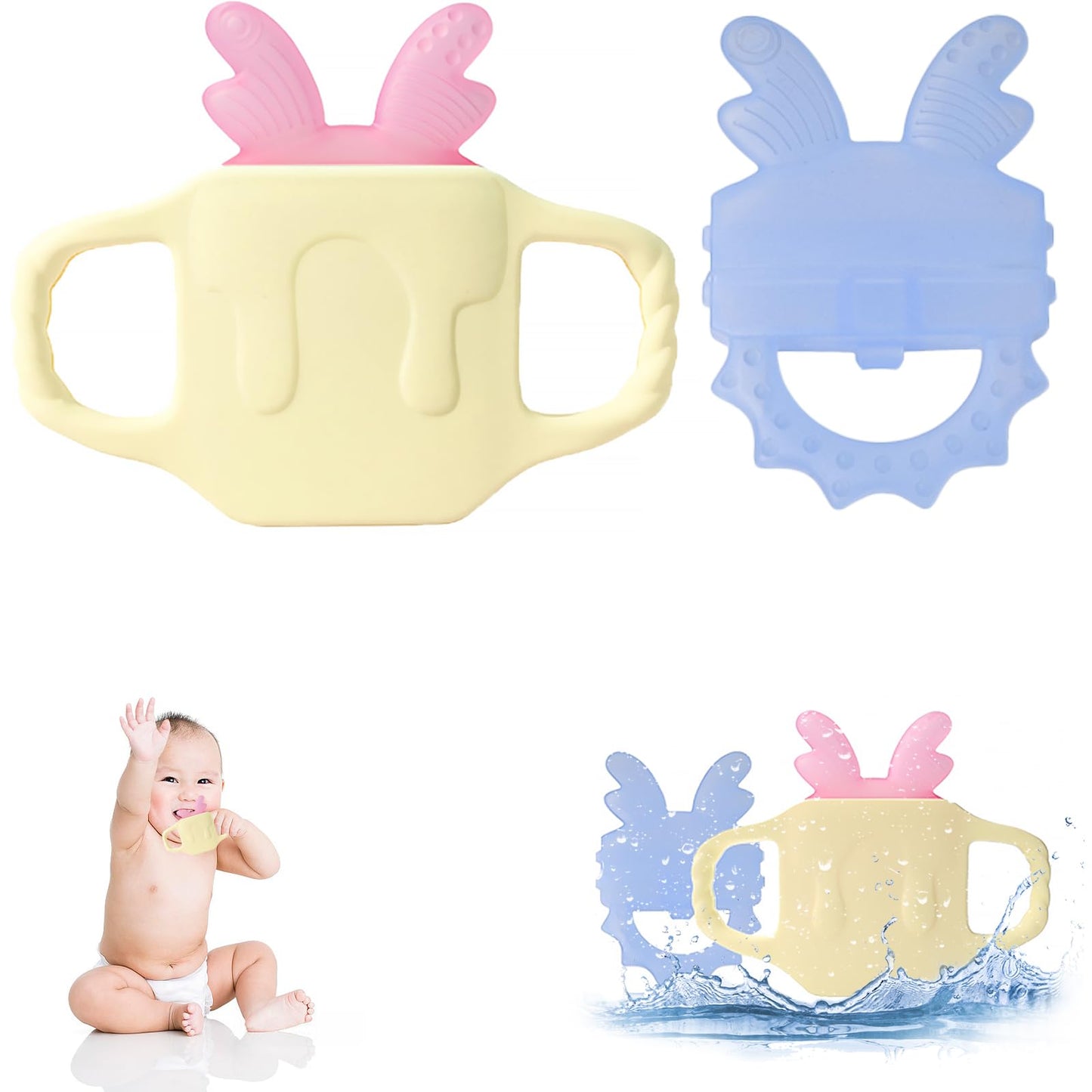 Anboor Baby Silicone Cold Teether 0-12 Months Water Filled Ice Relief