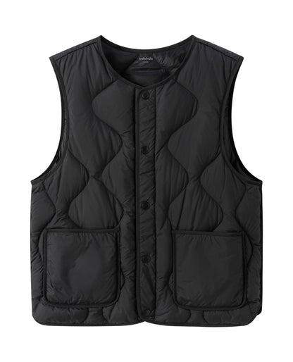 Balabala Kids Heated Puffer Vest Windproof Sleeveless Coat Black Size 13-14Y