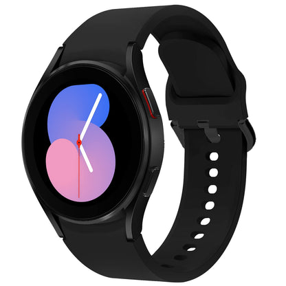 Apbands Silicone Sport Strap for Samsung Galaxy Watch 20mm Black