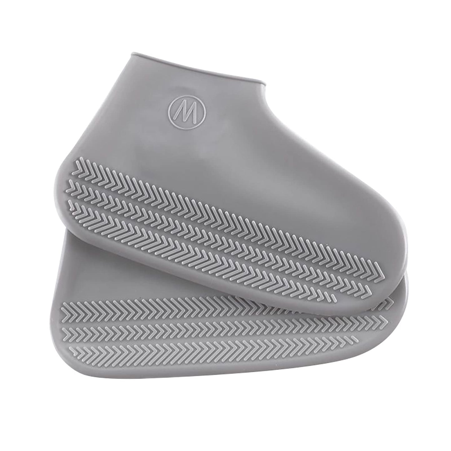 Unisex Silicone Waterproof Shoe Covers Slip-Resistant Large Grey Size L