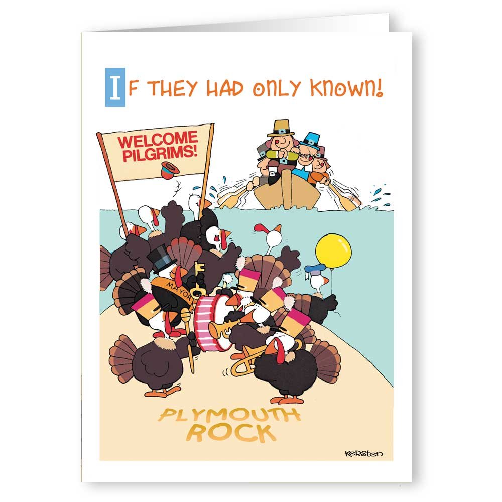 Stonehouse Collection 2-Pack Funny Thanksgiving Greeting Cards Turkey Assorted