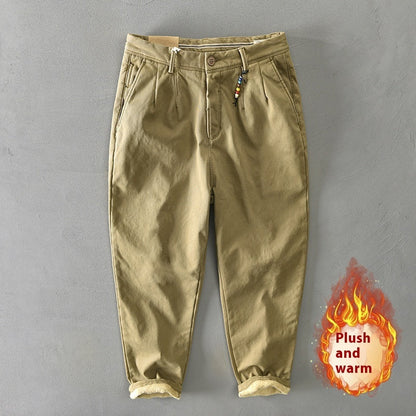 Men's Casual Harem Pants Fleece-lined Autumn Winter