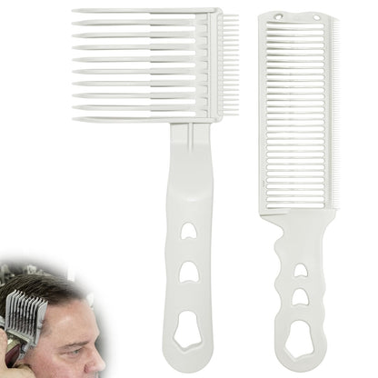Generic 2Pack Blend Friend Professional Barber Hair Fade Comb White