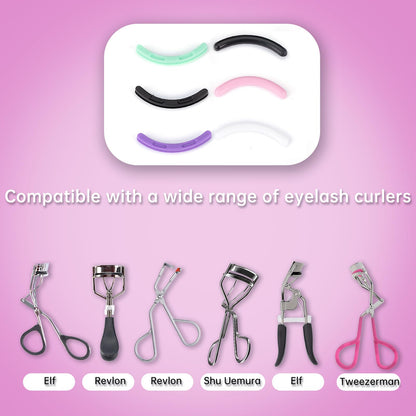 24PCS Eyelash Curler Refills Pads Silicone Compatible with Real Techniques