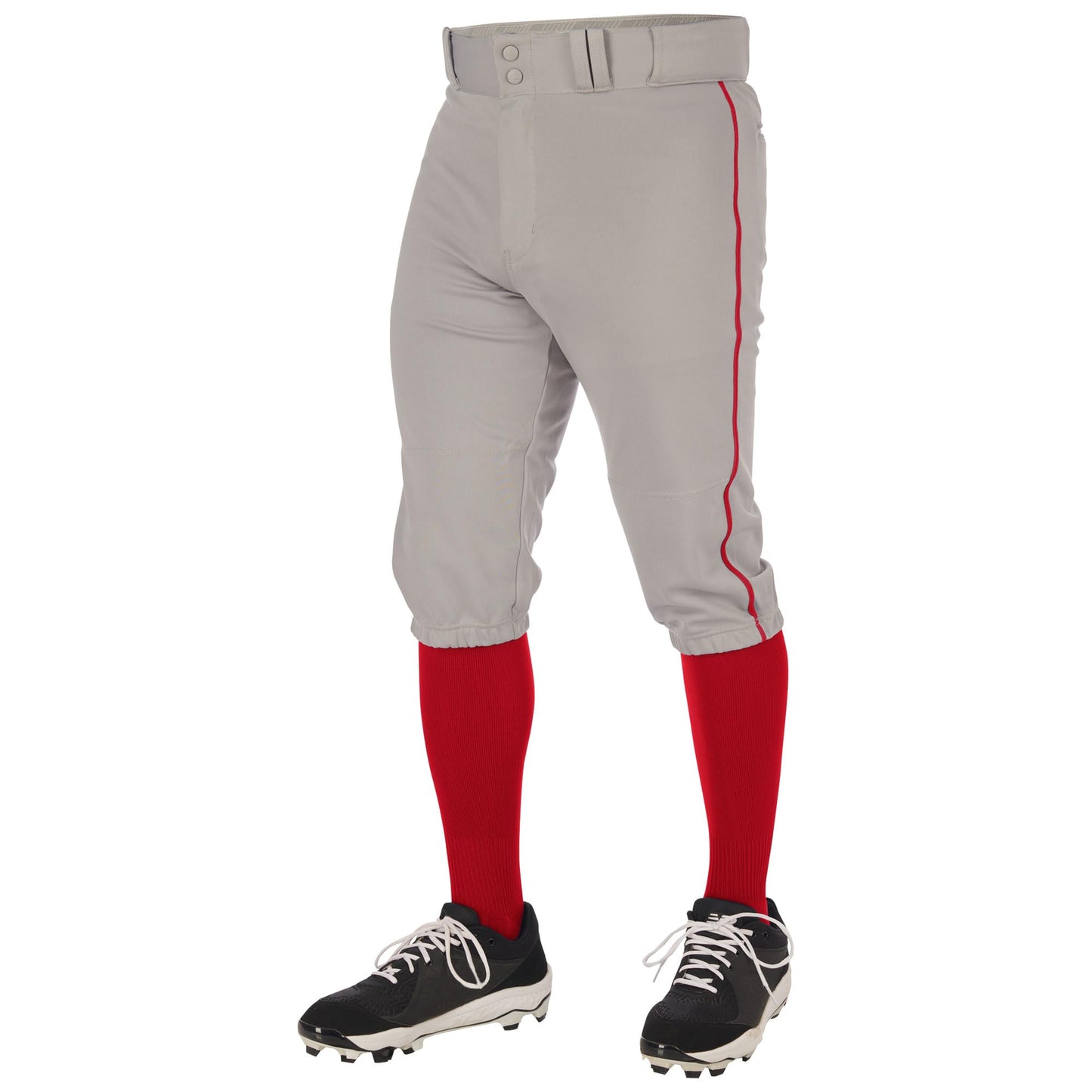 Champro Triple Crown 2.0 Baseball Knickers with Braid Grey Scarlet Size XL