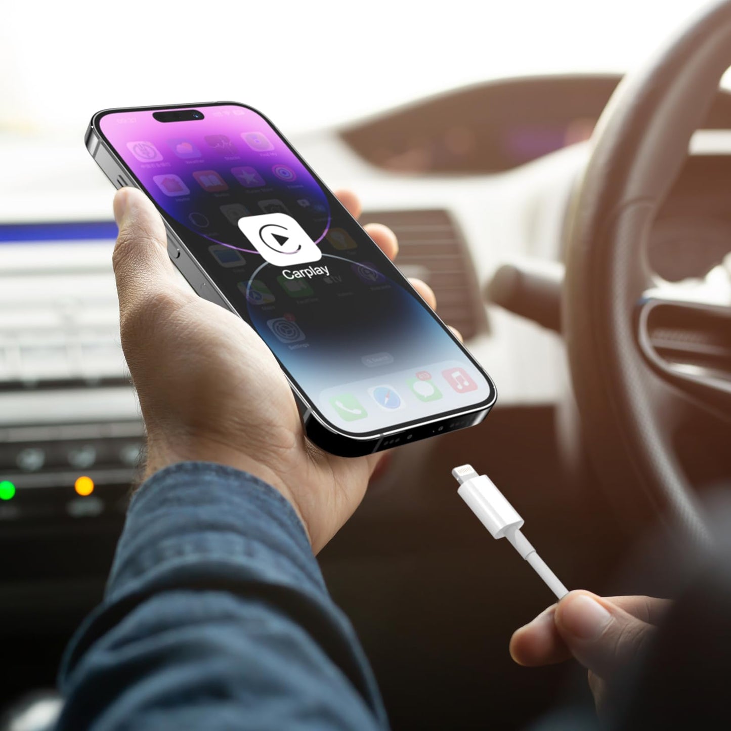 Eettvekd Carplay USB A Cable Compatible iPhone 14 13 12 3FT