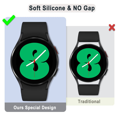 Apbands Silicone Sport Strap for Samsung Galaxy Watch 20mm Black