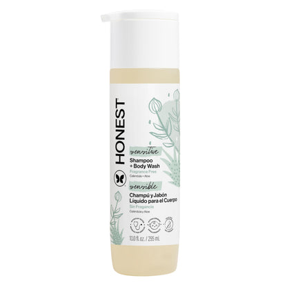 The Honest Company 2-in-1 Baby Shampoo & Body Wash Fragrance-Free 10 fl oz