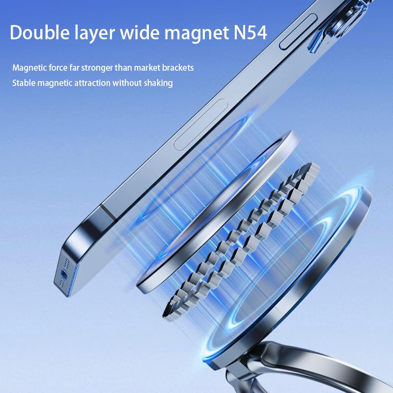 7F 2025 Magnetic Vacuum Car Phone Holder Magsafe 360° Adjustable Mount