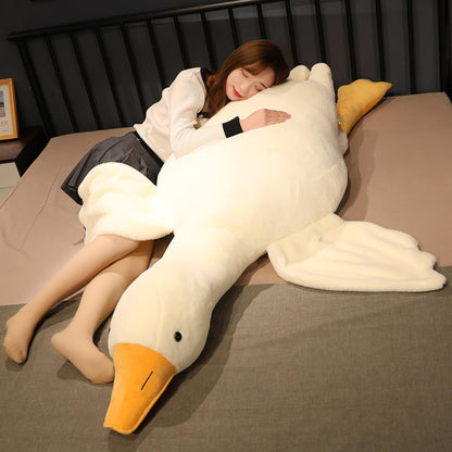 Srutirbo Giant Goose Stuffed Animal Plush Pillow White 37.5 Inch
