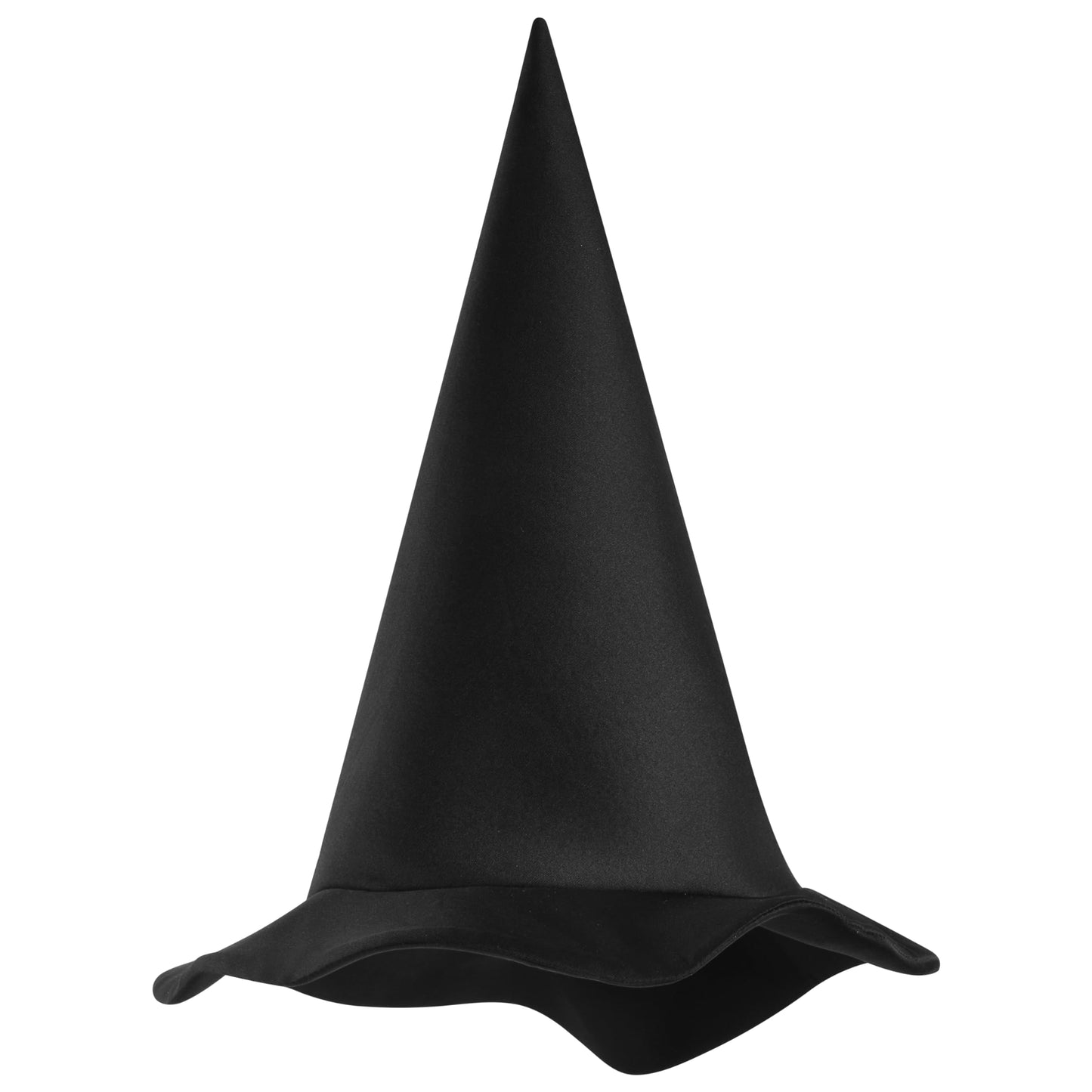 Spooktacular Creations Halloween Black Witch Hat Soft Satin Costume Accessory