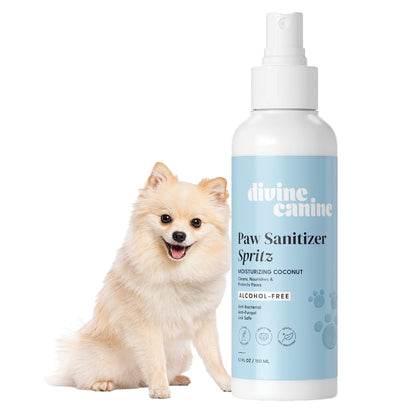 Dog Paw Cleaner Spray 5.1oz Alcohol Free Rosewater Aloe Copaiba Lemongrass USA