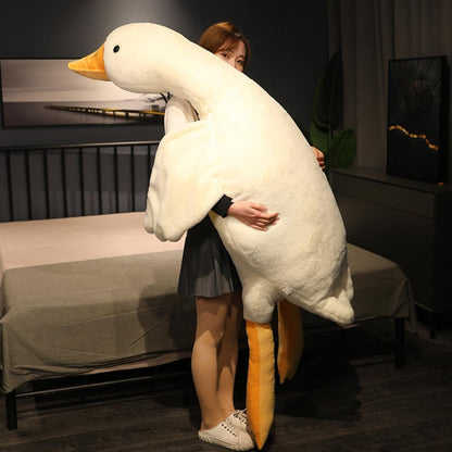 Srutirbo Giant Goose Stuffed Animal Plush Pillow White 37.5 Inch