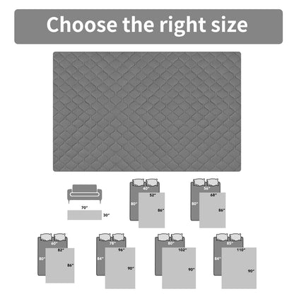 Easy-Going Waterproof Reversible Dog Bed Cover 68x86 Gray/Light Gray
