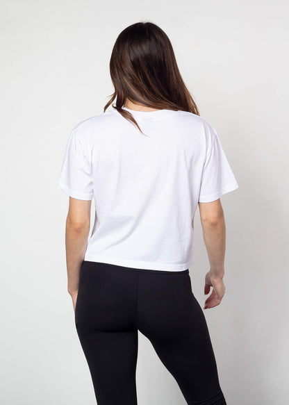 chicka-d Women's Short 'N Sweet Tee White Size S