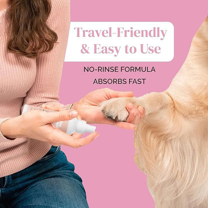 Dog Paw Cleaner Spray 5.1oz Alcohol Free Rosewater Aloe Copaiba Lemongrass USA