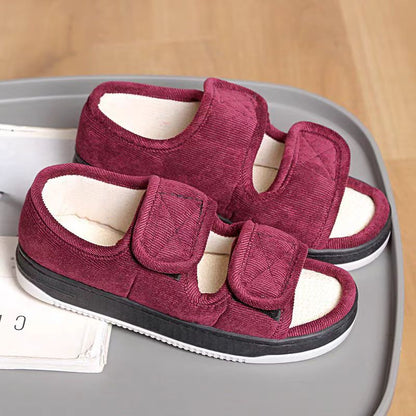 Home Linen Breathable Large Size Cloth Sandals For The Elderly