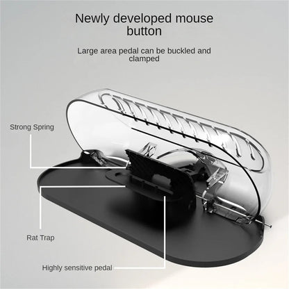Catch Mice Mouse Artifact Transparent Upper Cover Increase Thickening Highly Sensitive Ully Automatic Large Space Design