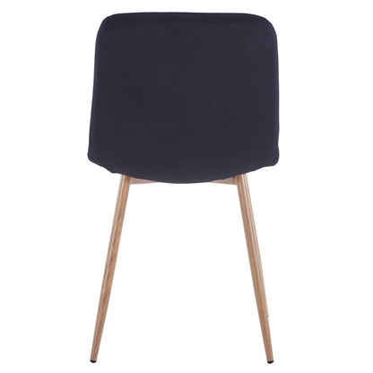 Dining Chair 4PCS（BLACK）Modern style New technology Suitable for restaurants cafes taverns offices